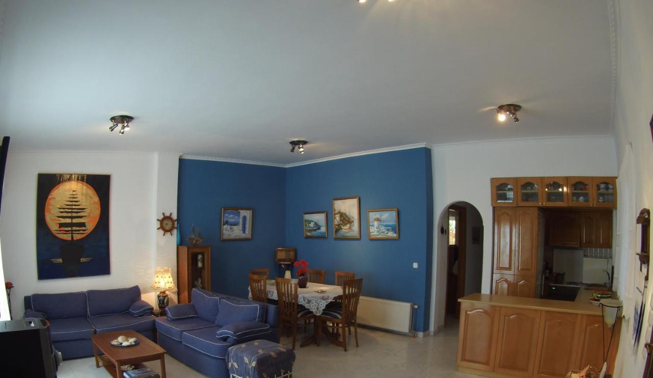 Blue & White Maisonette Over The Sea Near Sounio Суніон Екстер'єр фото